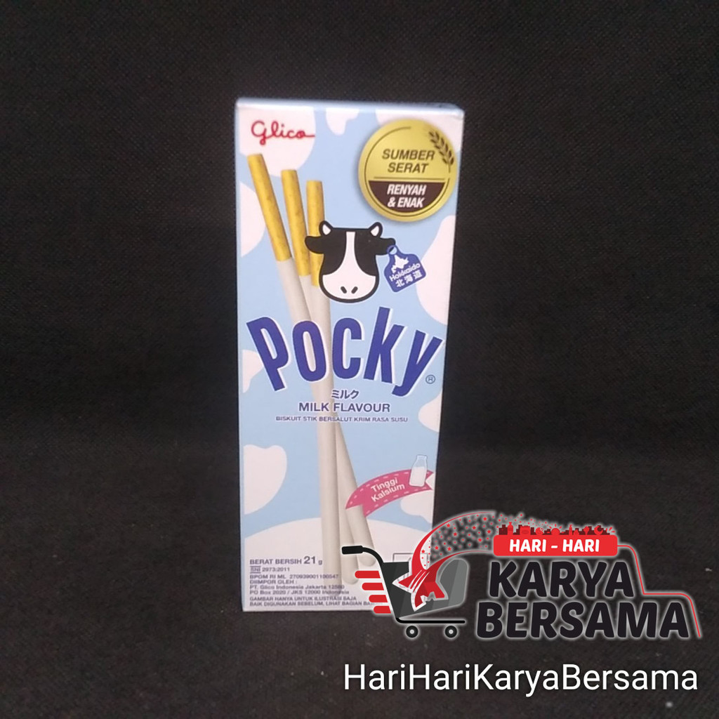 

MAKANAN RINGAN BISKUIT STICK GLICO POCKY MILK FLAVOUR 21GR