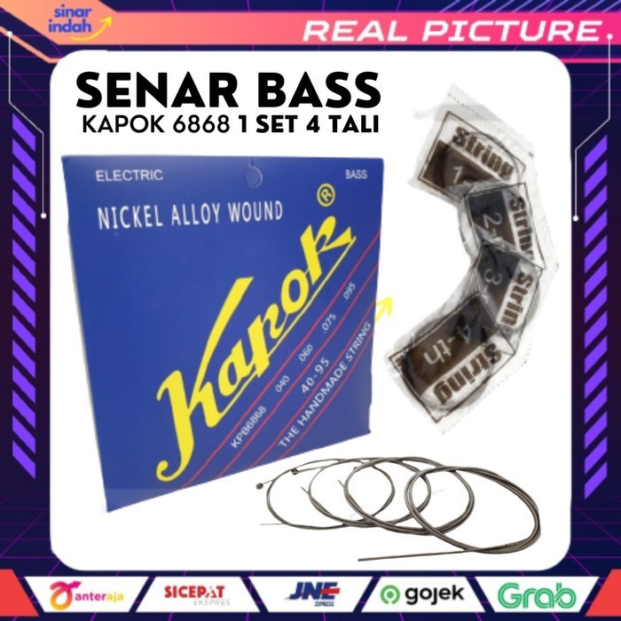 Senar Bass Kapok KPB 6868 String Gitar Bass Tali Gitar Set Kapok Musik