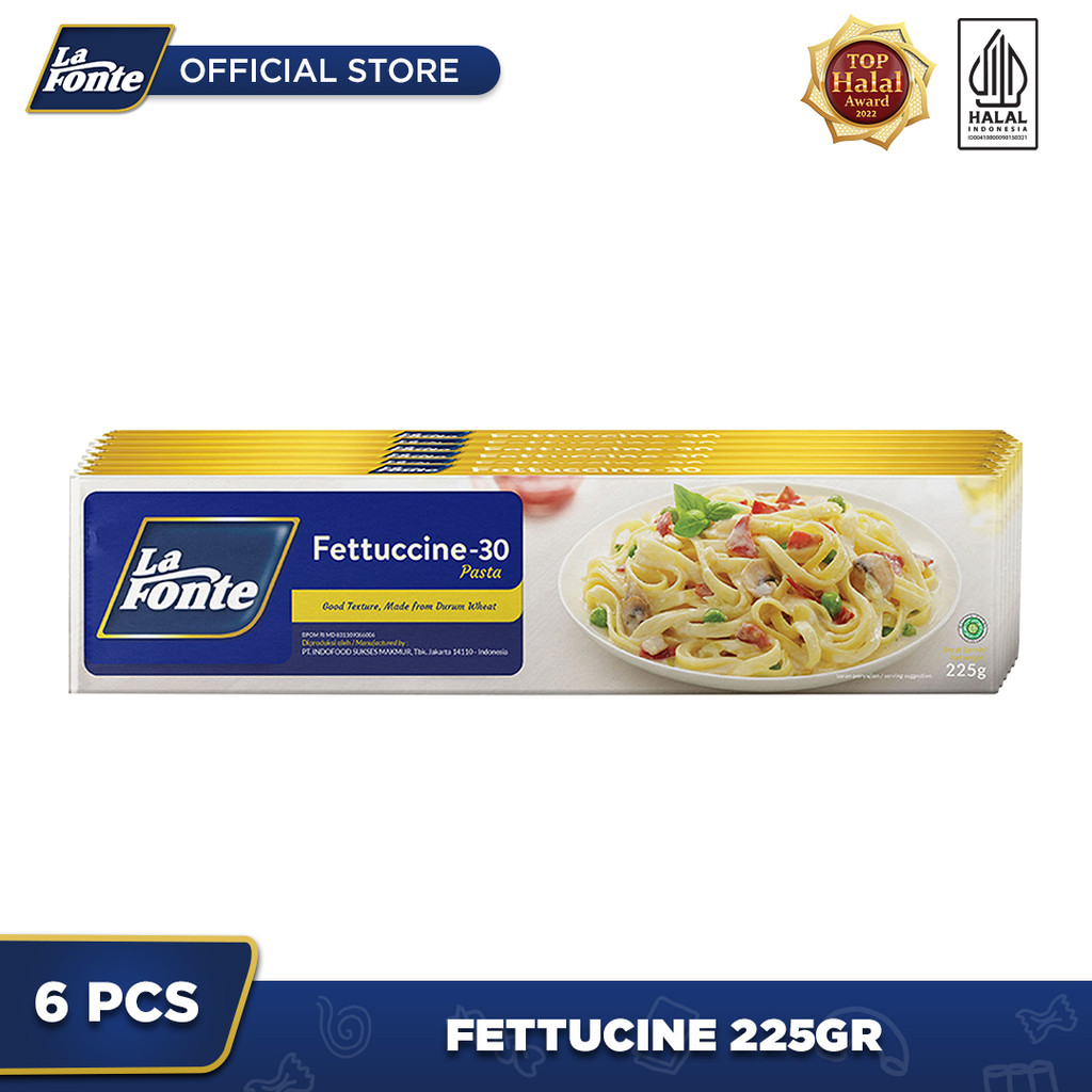 

6 PCS - La Fonte Fettucine 225 Gr