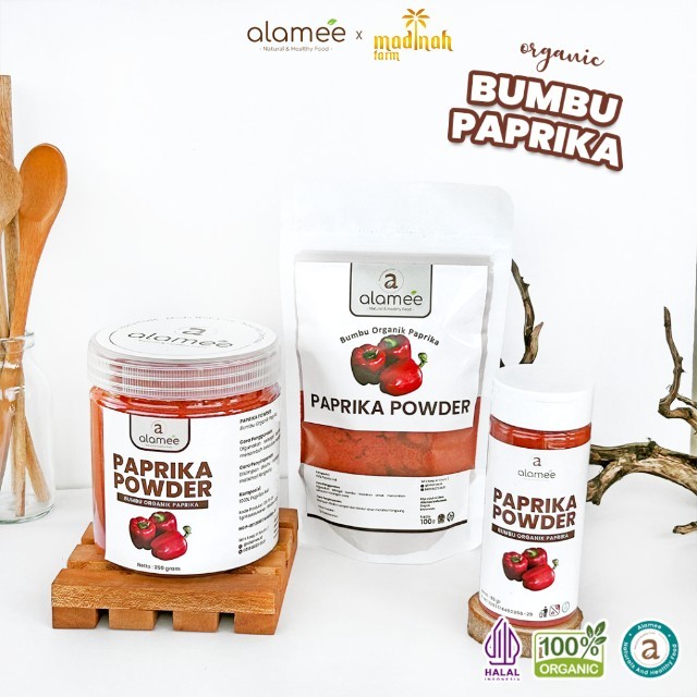 

ALAMEE Paprika Bubuk Powder Ground Bumbu Dapur Instan Organik Murni Asli Tanpa Campuran madinah