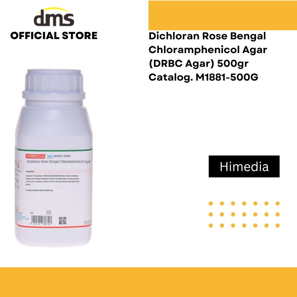 Dichloran Rose Bengal Chloramphenicol Agar (DRBC Agar) 500gr Himedia
