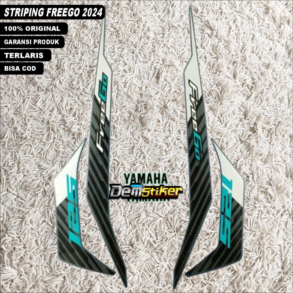 striping stiker freego biru Dongker dof original