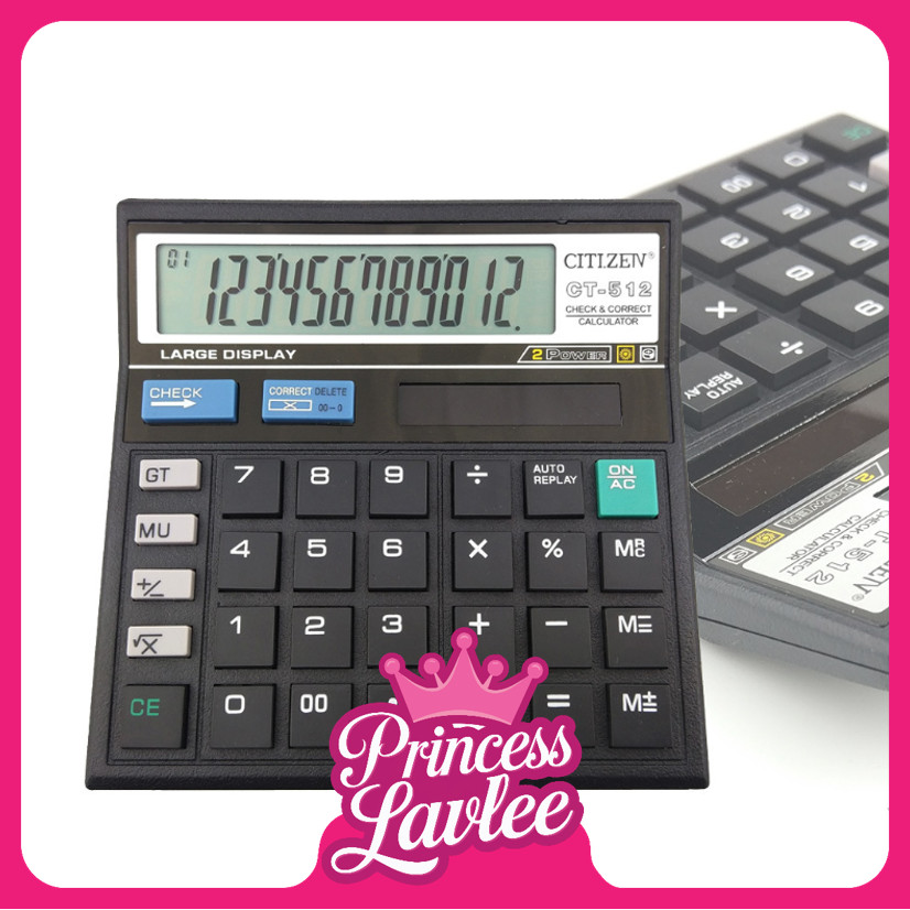 

PL 6551 Kalkulator CT512 12 Digit Kalkulator Dual Power 12 Digits Dual Power Calculator Kalkulator Dagang CT512