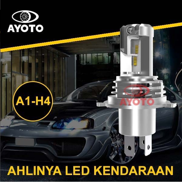 Lampu LED Mobil AYOTO A1-H4 Original (1SET) RLED