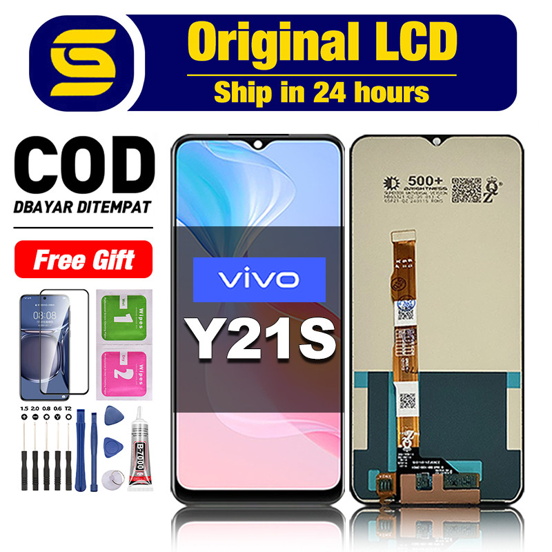 LCD VIVO Y21S Original Fullset ori asli hp Touchscreen For Glass Touch Screen Digitizer COD
