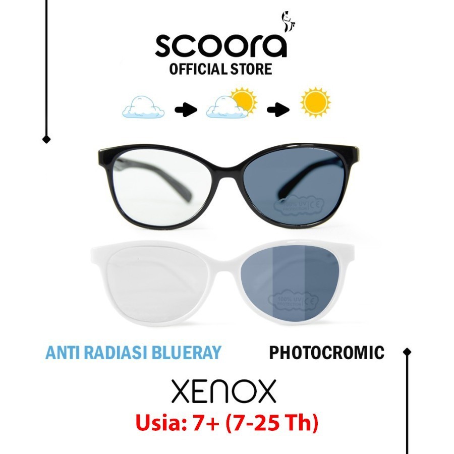 Scoora Xenox Kacamata Anak Anti Radiasi & Photocromic