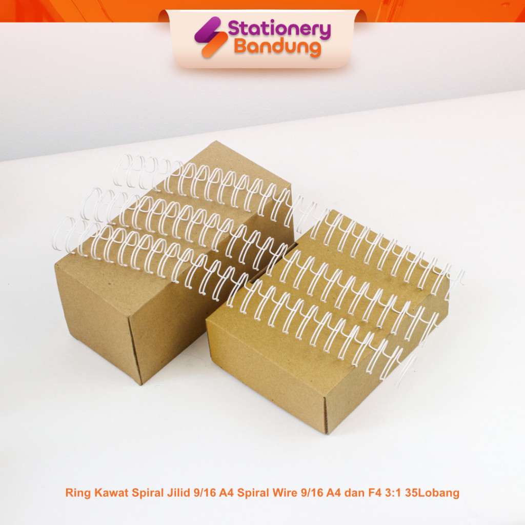 

Ring Kawat Spiral Jilid 9/16 F4 atau a4 Spiral Wire 9/16 F4 dan a4 3:1 38 dan 35 Lobang