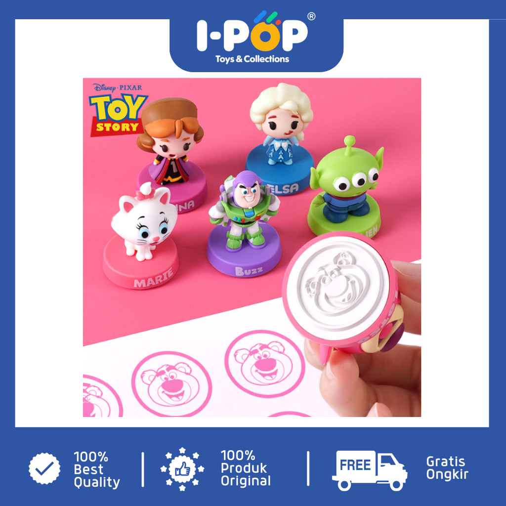 

[I-POP] Original Stempel Boneka Disney | Stempel Desain 3D Lucu karakter disney Lotso Buzz Lightyear Elsa Frozen | Stempel Mainan untuk anak karakter kartun lucu | peralatan alat tulis sekolah anak