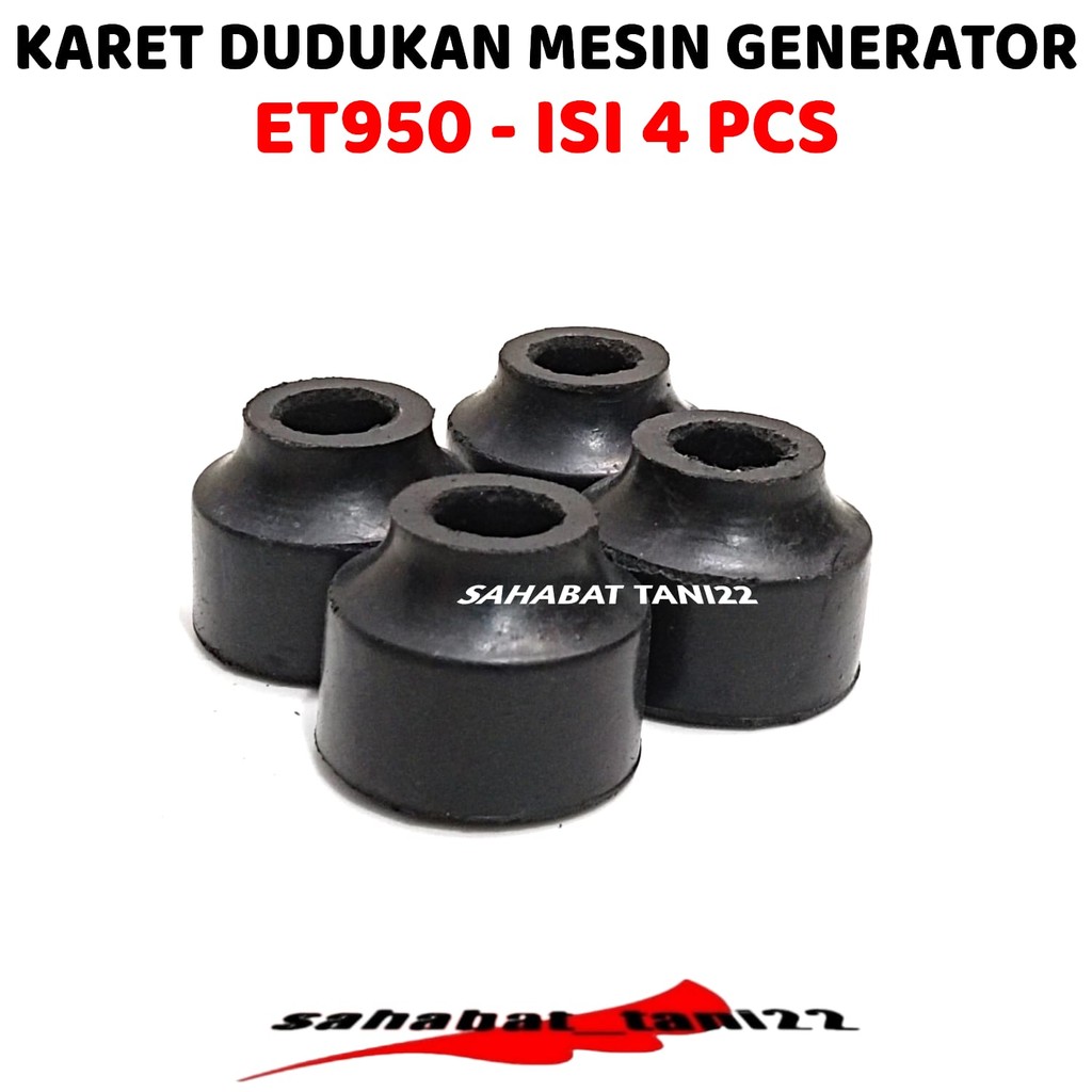 Enggine Mounting Genset ET950 2 Tak Karet Dudukan Genset Isi 4 Pcs ET950 Genset Yamaha ET900 Dudukan