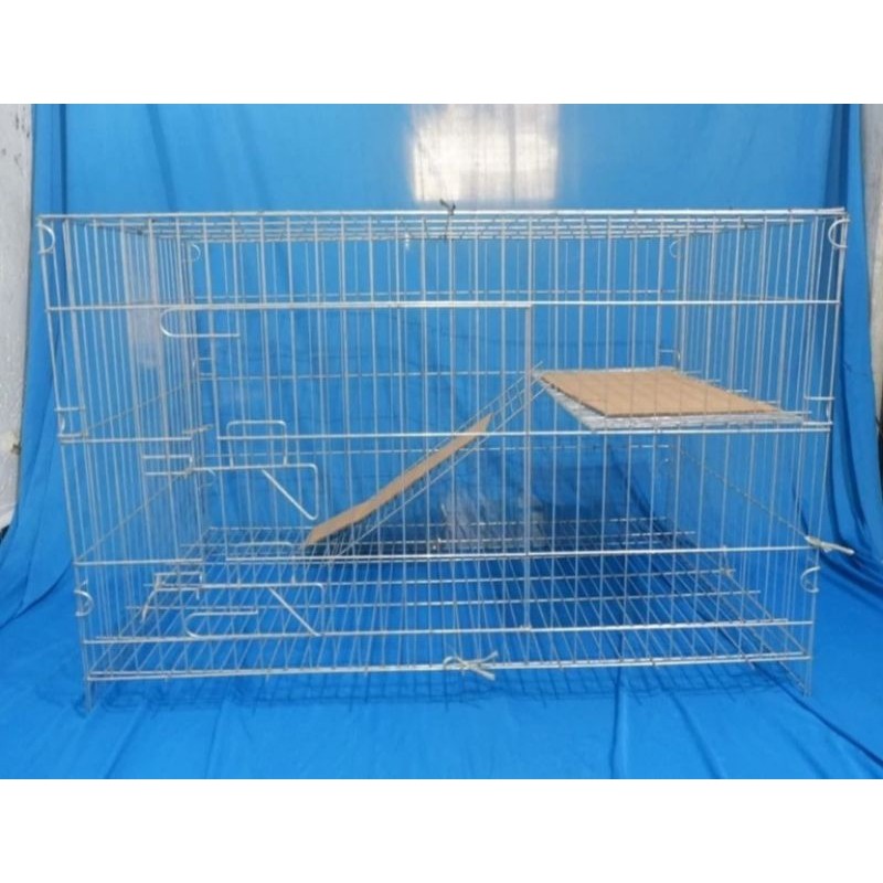 Kandang Besi Lipat Tingkat Kucing Anjing Burung dan Hewan kecil LainnyaCO
