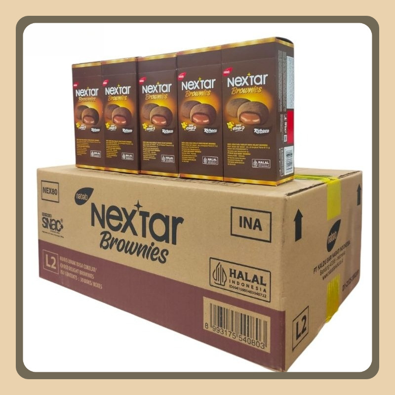 

Nabati Nextar Brownies Richoco 80gr 1 Dus Isi 30 Boks