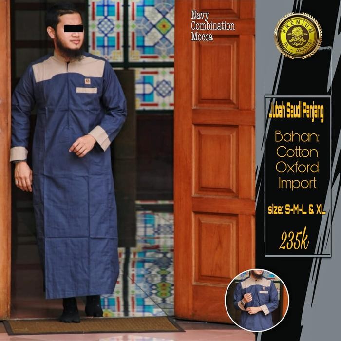 Jubah Saudi Premium Baju Sholat Busana Muslim Pria