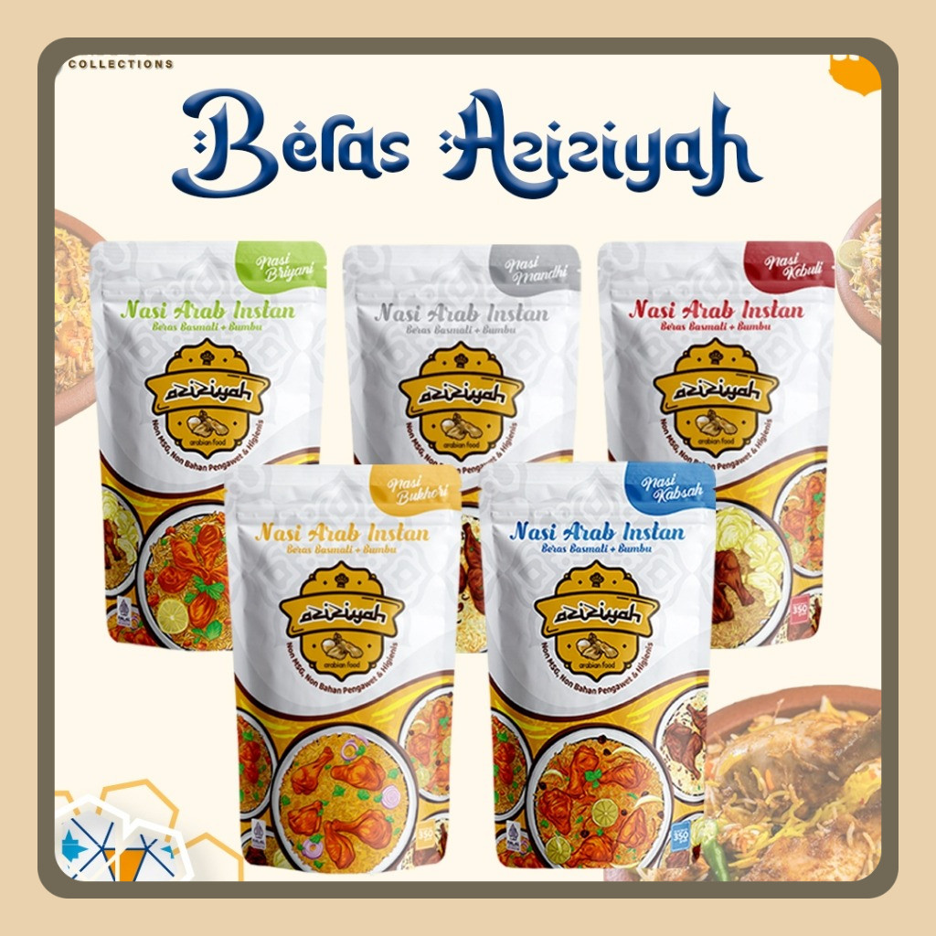 

PORSI MANTAP 5 ORANG!! PREMIUM Nasi Bukhori Bukori Aziziyah 300gr Beras Basmati Asli Bumbu Instan Nasi Instant Khas Timur Tengah Arab PORSI 5 ORANG Beras Mandi Instan Biryani Bukhori Kabsah Kebuli Mandhi Briyani beriyani khabsah beriyani arab