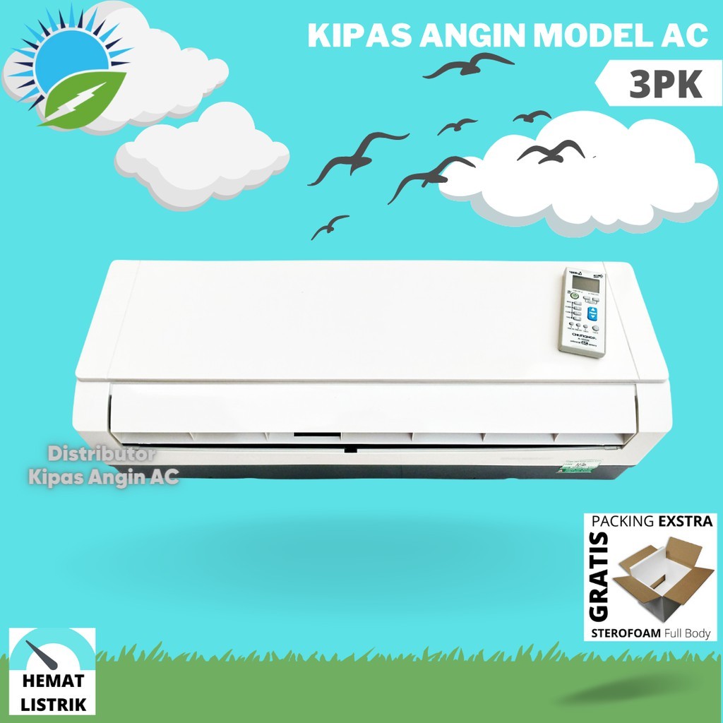 Kipas Angin Model AC Remote LED GEL 3PK CO