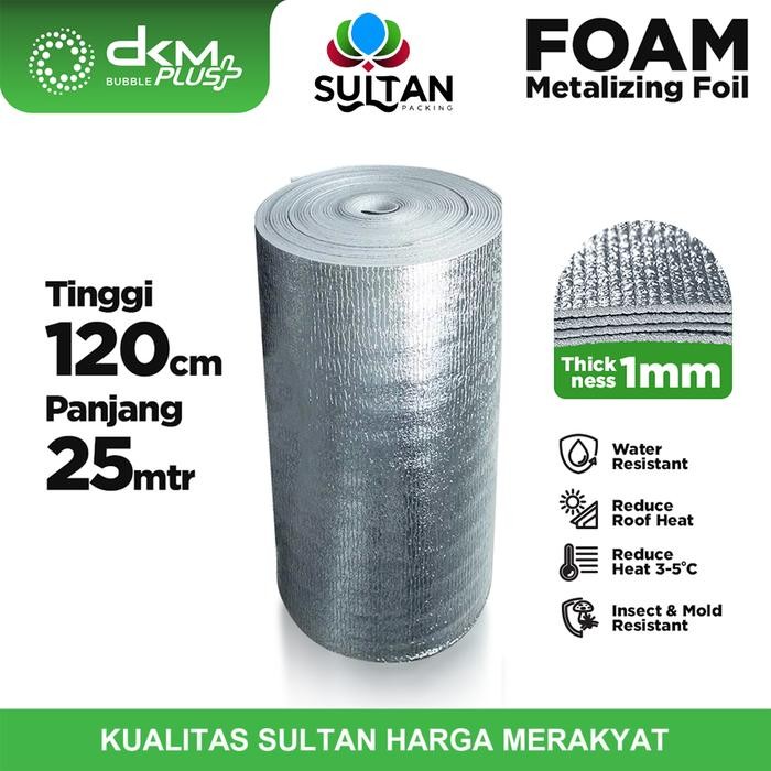 Alumunium foil thermal foam metalizing foil peredam panas atap roll Ketebalan 1mm