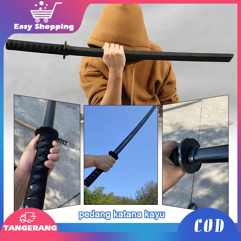 Mainan Pedang Kayu 100cm Pedang Katana Kayu Large Size Alat Latihan Pedang