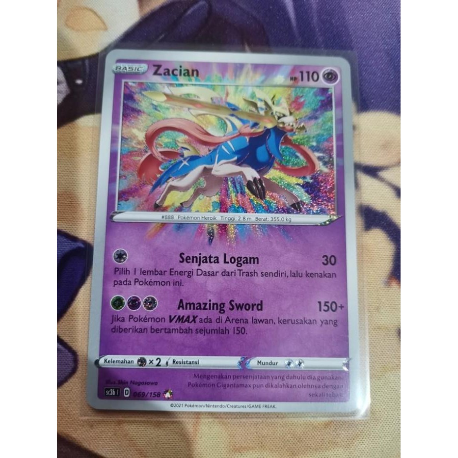 Pokemon TCG indonesia Amazing Rare Zacian