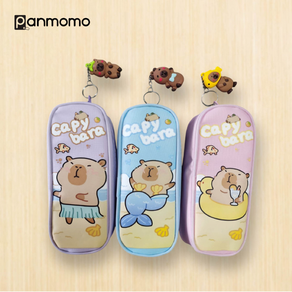 

Tempat Pensil Kapibara Capybara - Panmomo Capybara Summer Vibes Pencil Case