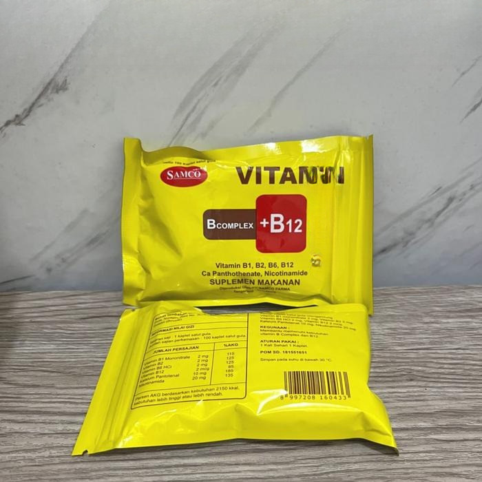 Samco B Complex + B12 Vitamin B Isi 100 Kaplet