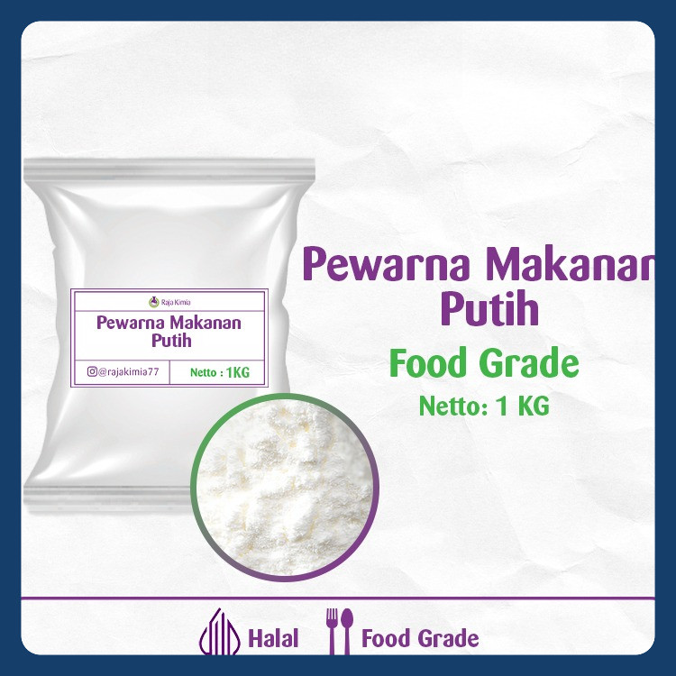 

Pewarna Makanan Putih / Uniwhite Super / Titanium Dioxide Food Grade - 1 KG