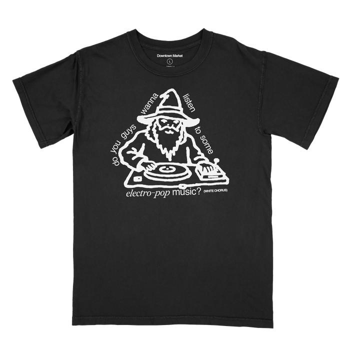 Downtown Market & White Chorus - electro-pop Tshirt black - S