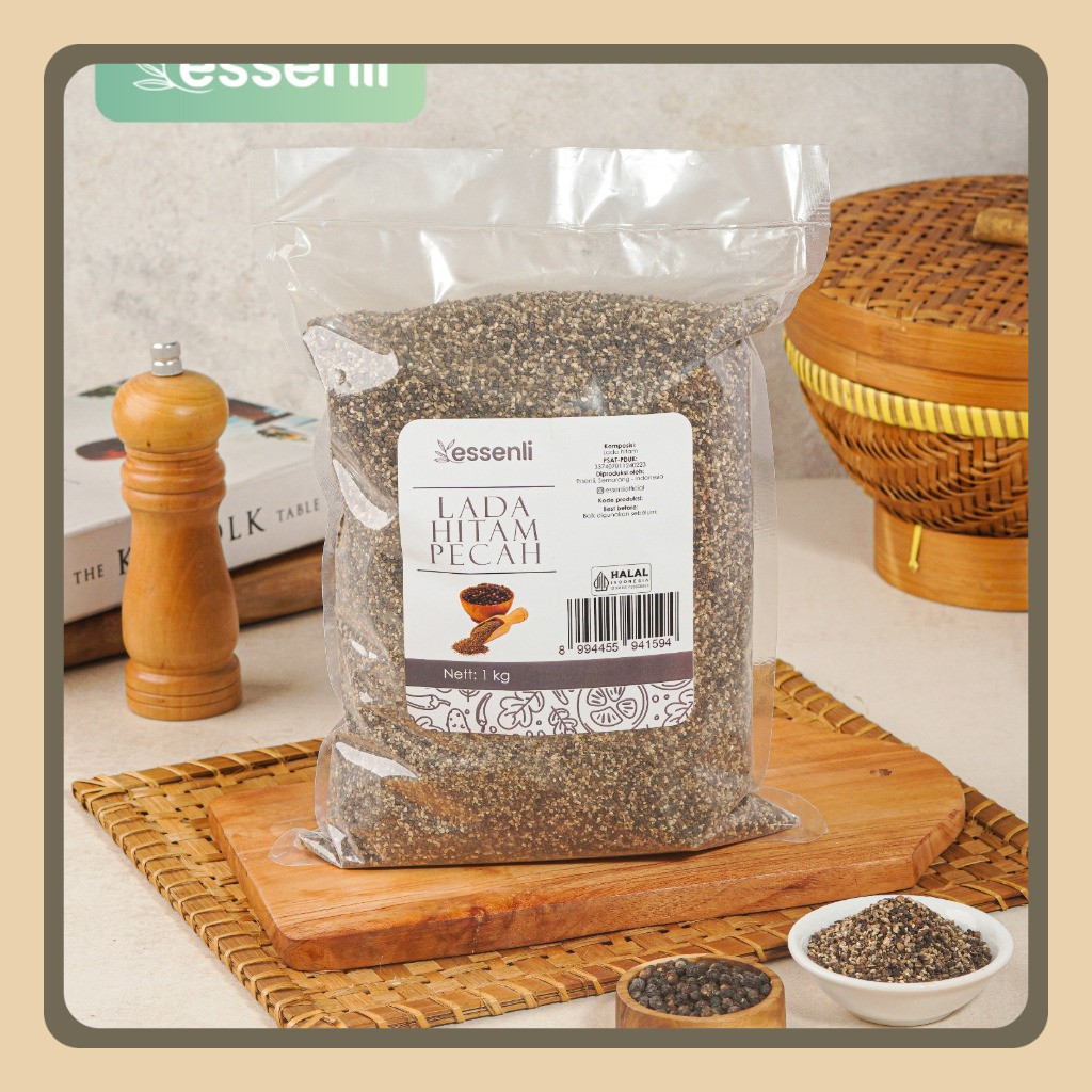 

Lada Hitam Pecah 1Kg / Bumbu Rempah Dapur