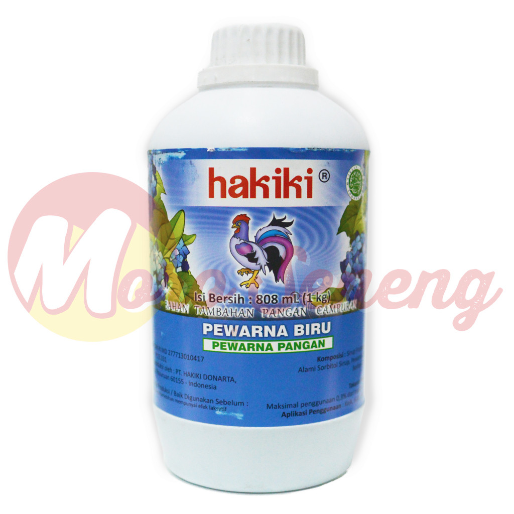 

Pewarna Hakiki Biru 1 kg Botol Besar Makanan Food Coloring Blue 1kg