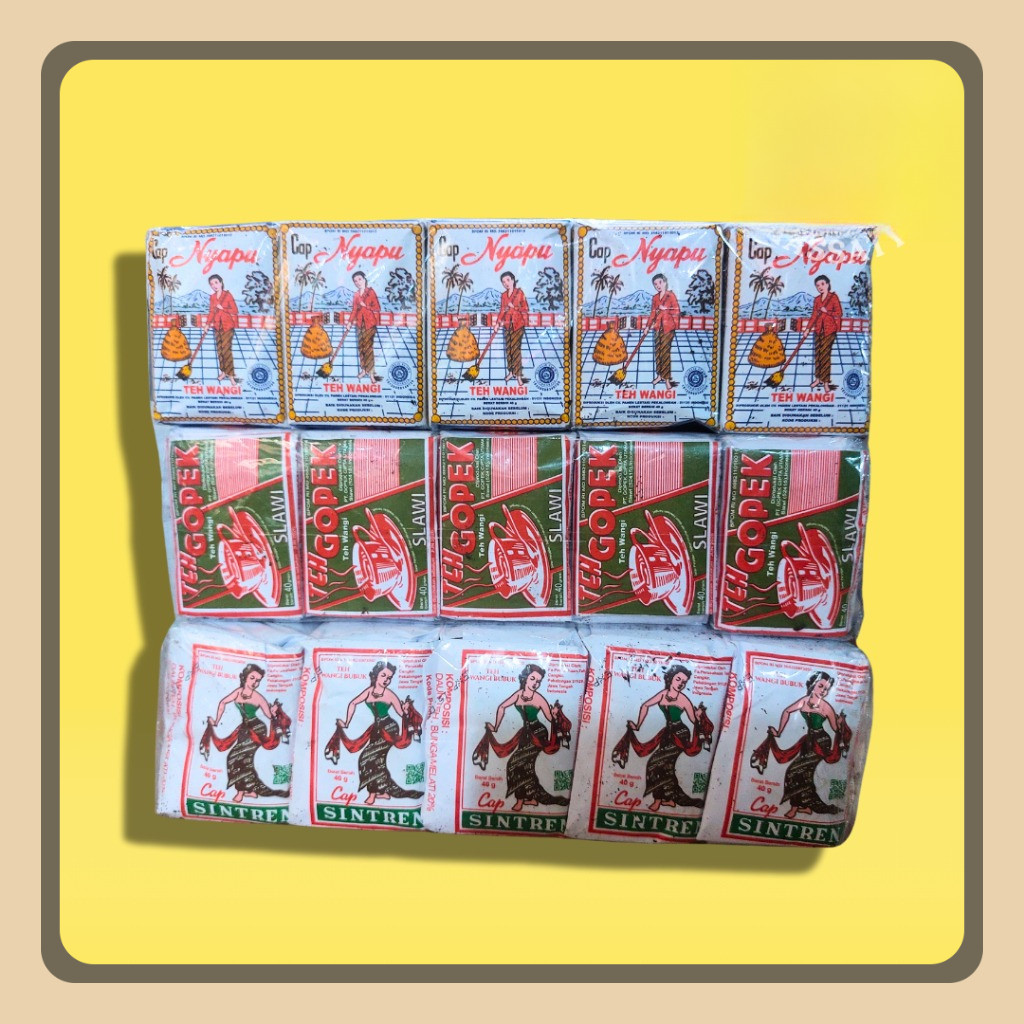 

PAKET TEH SINTREN NYAPU GOPEK 3 SLOP (MASING-MASING 1 SLOP) isi 30 pcs