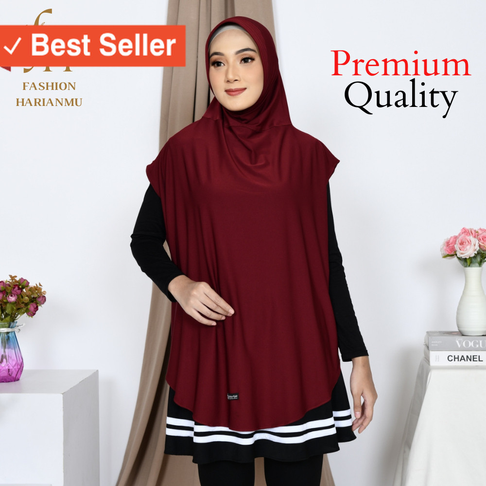 Sport Hijab Murah Vest Baju Olahraga Keren / Rompi Hijab Olahraga Wanita Senam Zumba Polos | Hijab R