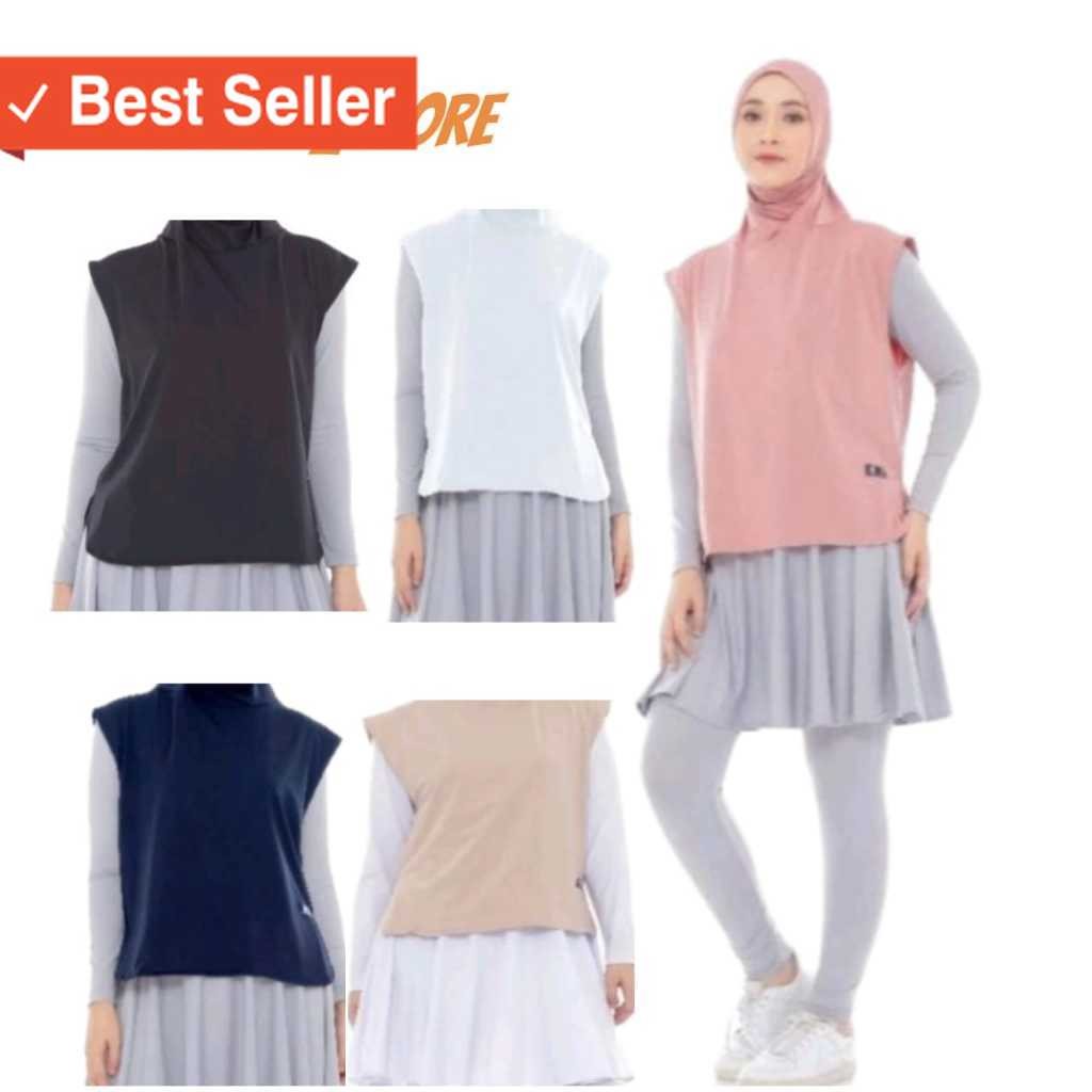 Sport Hijab Murah Vest Baju Olahraga Keren / Hijab Rompi Instan Vest Olahraga Wanita Terbaru SPORT K