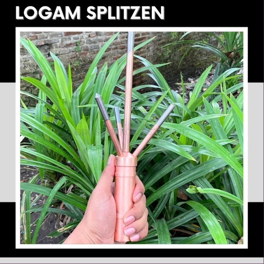 COD Anti Petir Trisula Tombak Penangkal Petir Splitzen Trisula Cabang Tiga