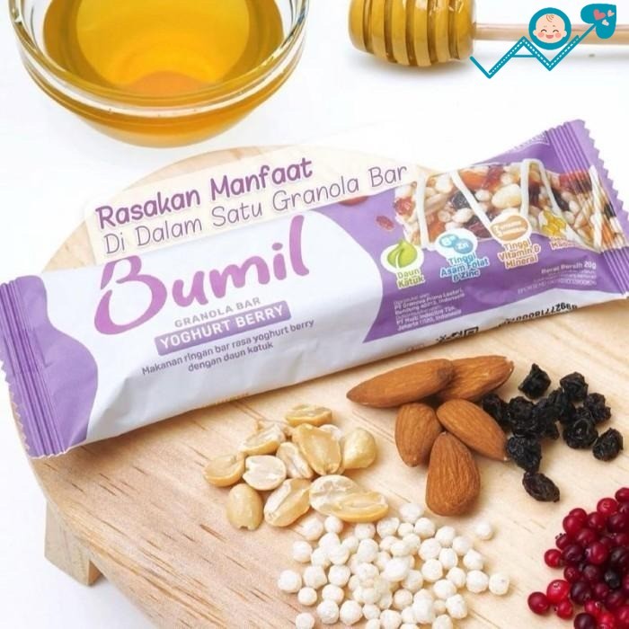 

Bumil Granola Bar Rasa yoghurt berry Snack cemilan sehat ibu hamil healthy granola