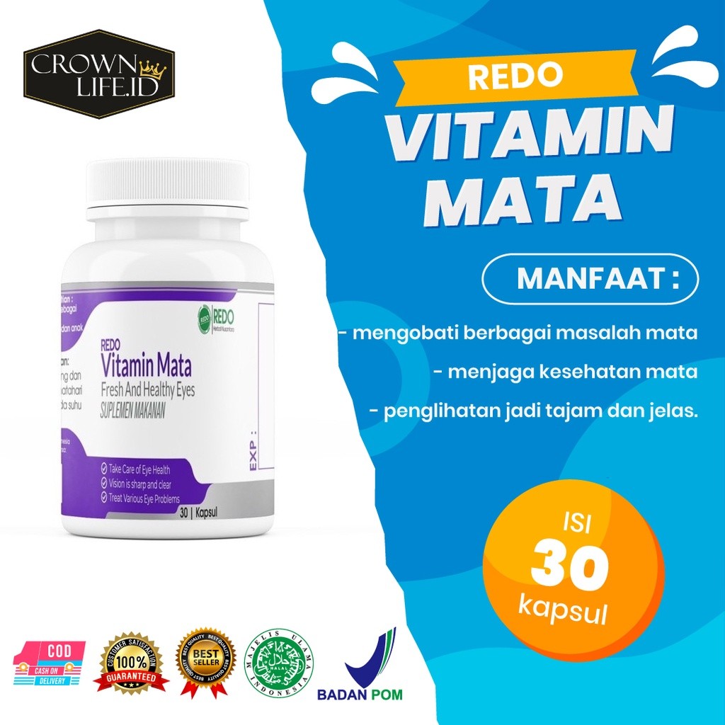 REDO VITAMIN MATA - VITAMIN MATA MINUS / SUPLEMEN MATA MINUS / VITAMIN MATA SILINDER / MULTIVITAMIN 