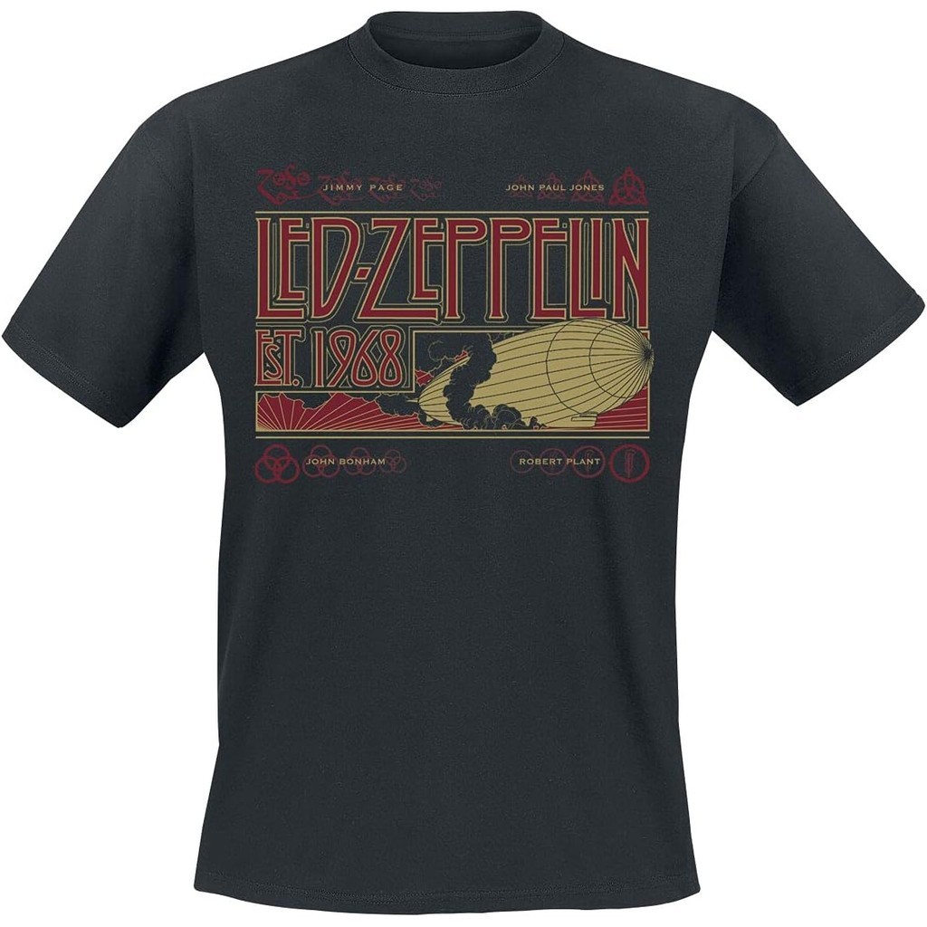 Baju Kaos  Led Zeppelin 'Zeppelin & Smoke' T-Shirt