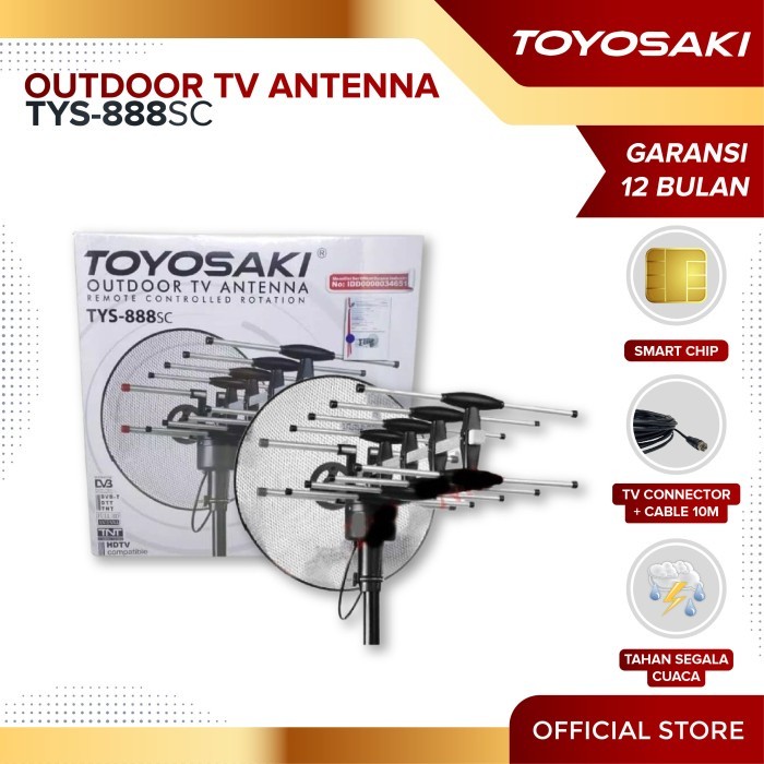 Toyosaki Antena TV Digital Outdoor TYS 888 SC Hemat