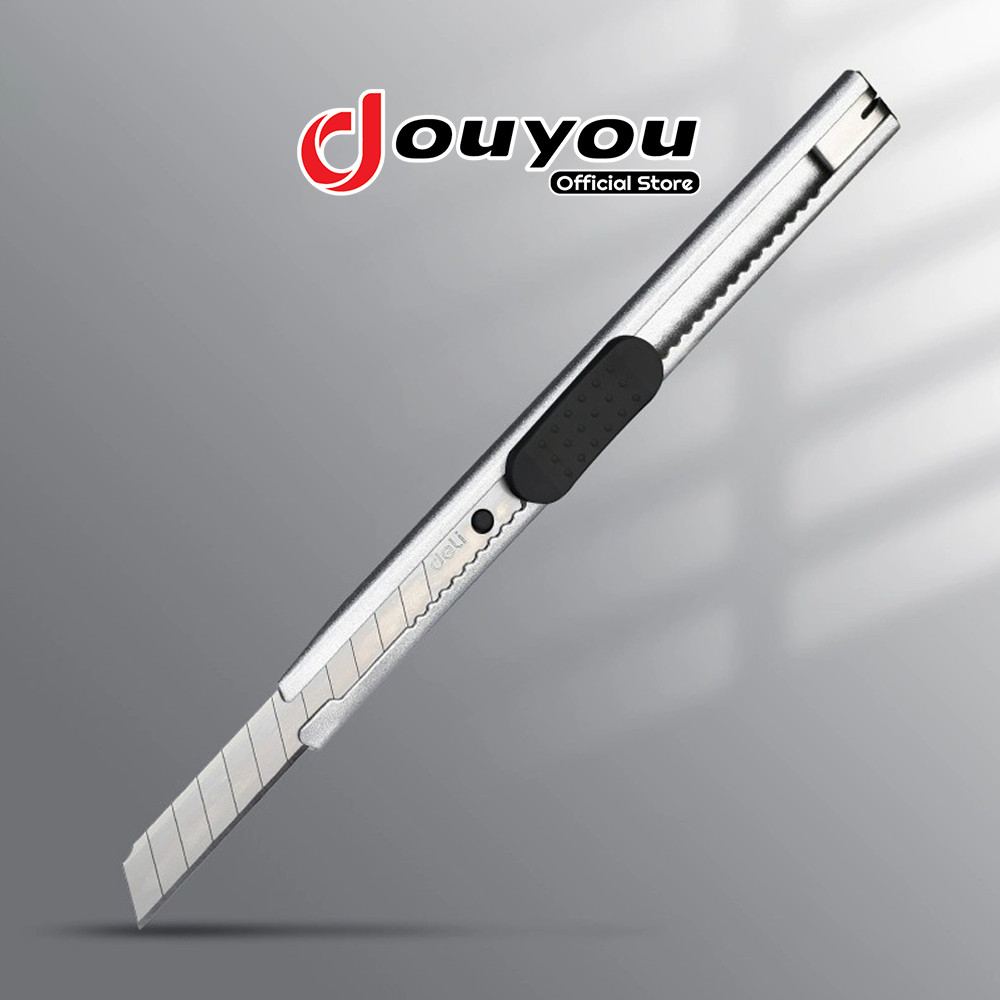 

Pisau Cutter Mini Stainlees 12.5cm Anti Karat Cutter Besi Kecil Pemotong Serbaguna Ringan ATK3011