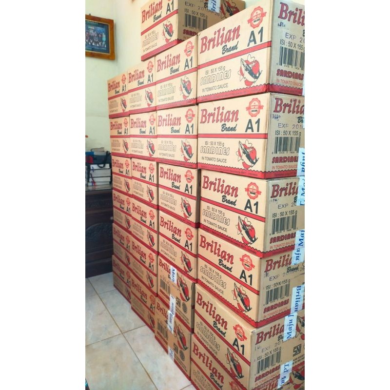 

Satu Karton Sarden Brilian 155g Exp 2028 Isi 50Pcs