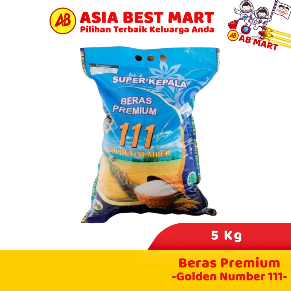 

[SDW] pekanbaru/BERAS GOLDEN NUMBER 111 5 KG / GRAB & GO SEND AVAIABLE