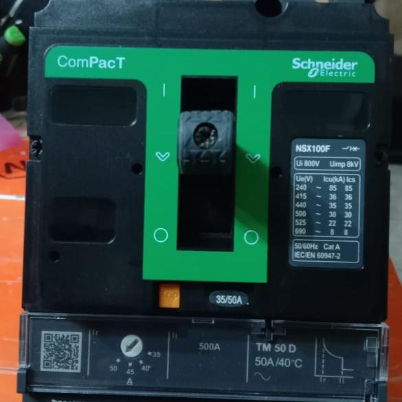MCCB NEW NSX100F 3P 50A 36kA SCHNEIDER