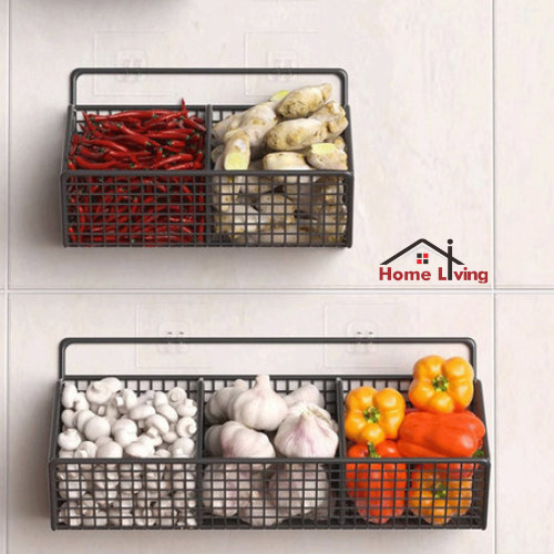 HL Rak Keranjang Jaring Tempat Bumbu Dapur Rak Bawang Dan Cabe