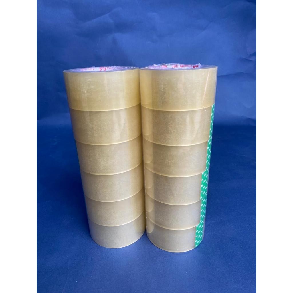 

Isolasi Packing 45mm x 100Y Warna Transparan Kuning | 6 Roll per Slop | Premium