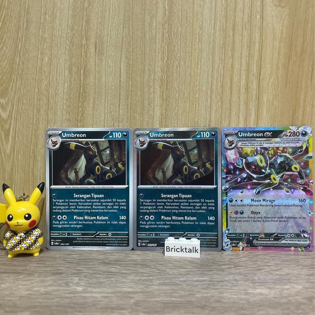 Kartu Pokemon TCG sv8a Umbreon 092/187 Normal, Pokeball / Monster Ball, Master Ball , Umbreon ex RR 