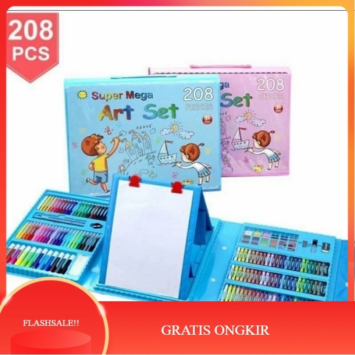 

【AGNES_ID】DISKON!! Crayon 208 Pcs Art Set Crayon Drawing Alat Melukis Mewarnai Kado Anak Crayon Anak Set Isi 208 Pcs Pensil Warna Alat Lukis Set Krayon Set