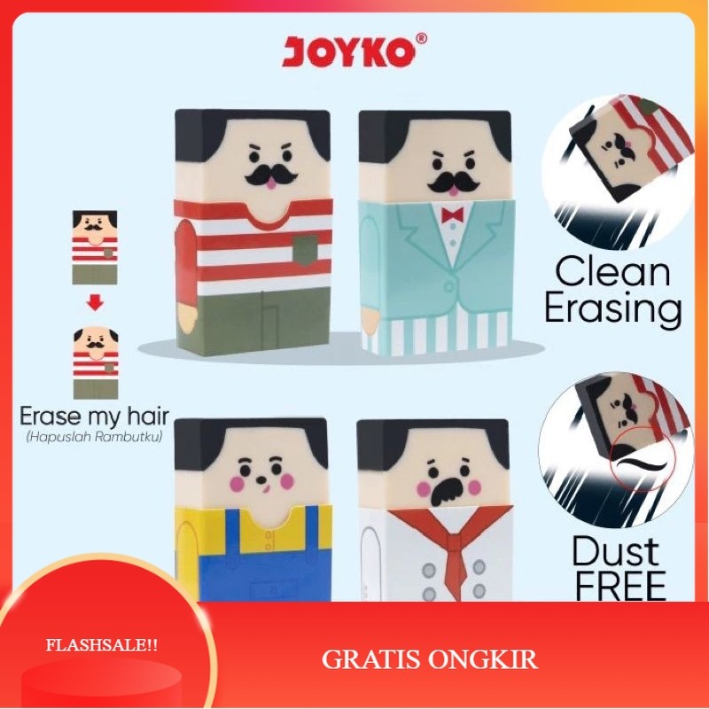 

【AGNES_ID】SALE!! Penghapus/Eraser karakter Joyko Er-125 ( 1pak/24pcs )
