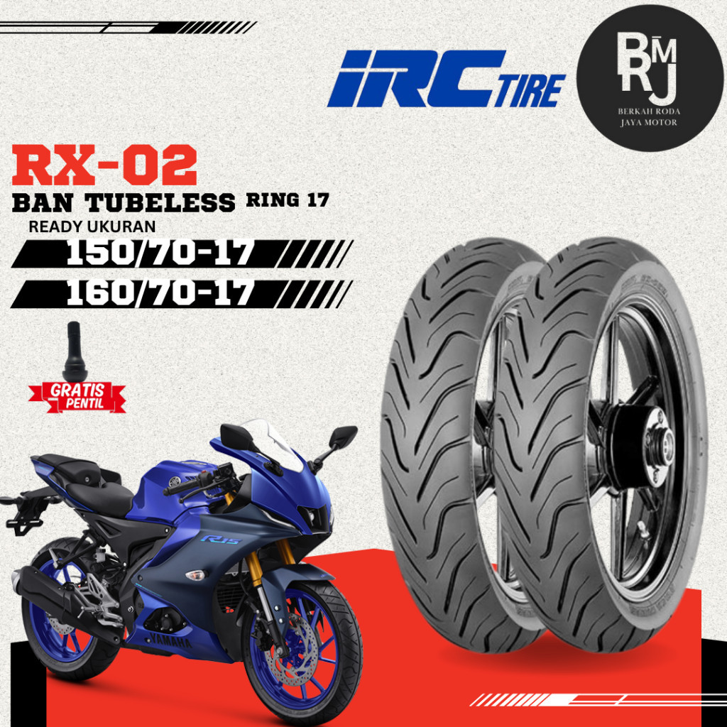 BAN MOTOR MOGE IRC RX-02 Ring 17 MOGE CB150R CBR150R R25 R15 NINJA250