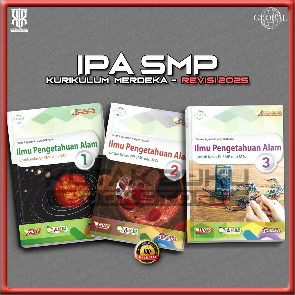 [ TS ] Buku IPA kelas 7 8 9 SMP Kurikulum Merdeka / IPA SMP / Tiga Serangkai / Revisi Tiga Serangkai