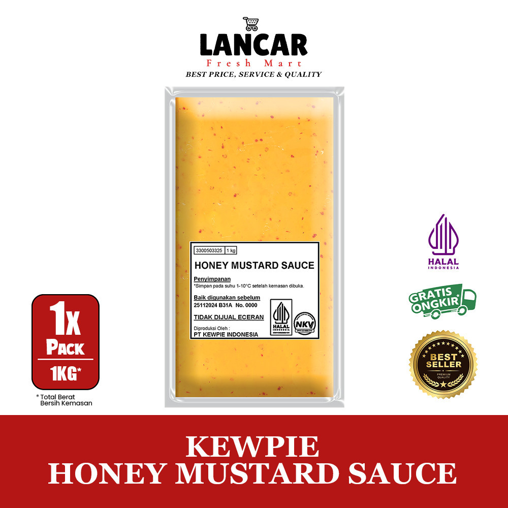 

KEWPIE HONEY MUSTARD 1KG/SAUS MADU MUSTARD