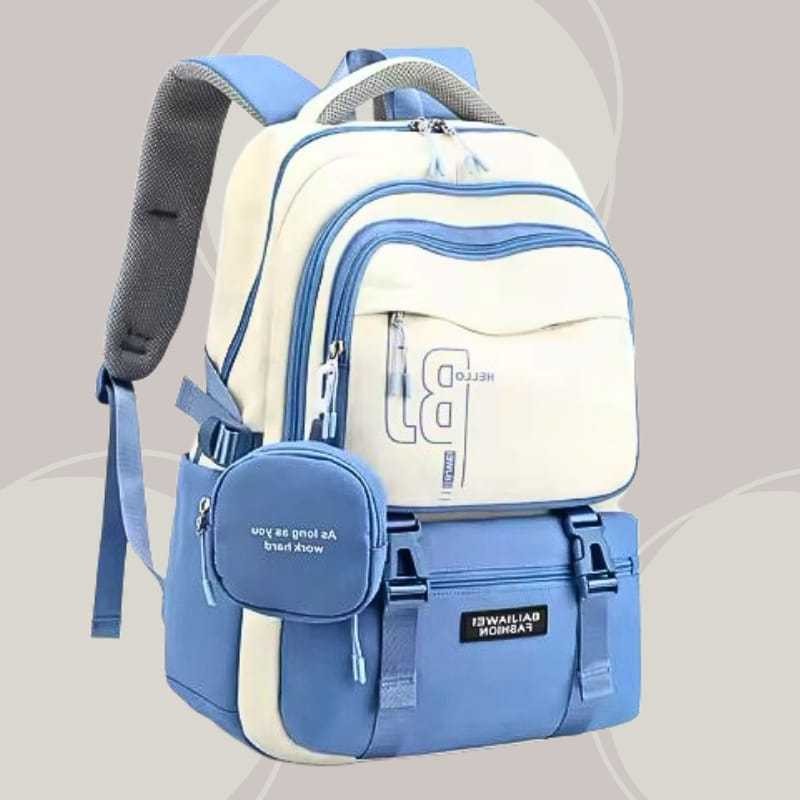 Tas Ransel Sekolah Style HELLO BJ Tas Backpack Wanita/Perempuan Tas Sekolah Fhasion Wanita SD SMP SM