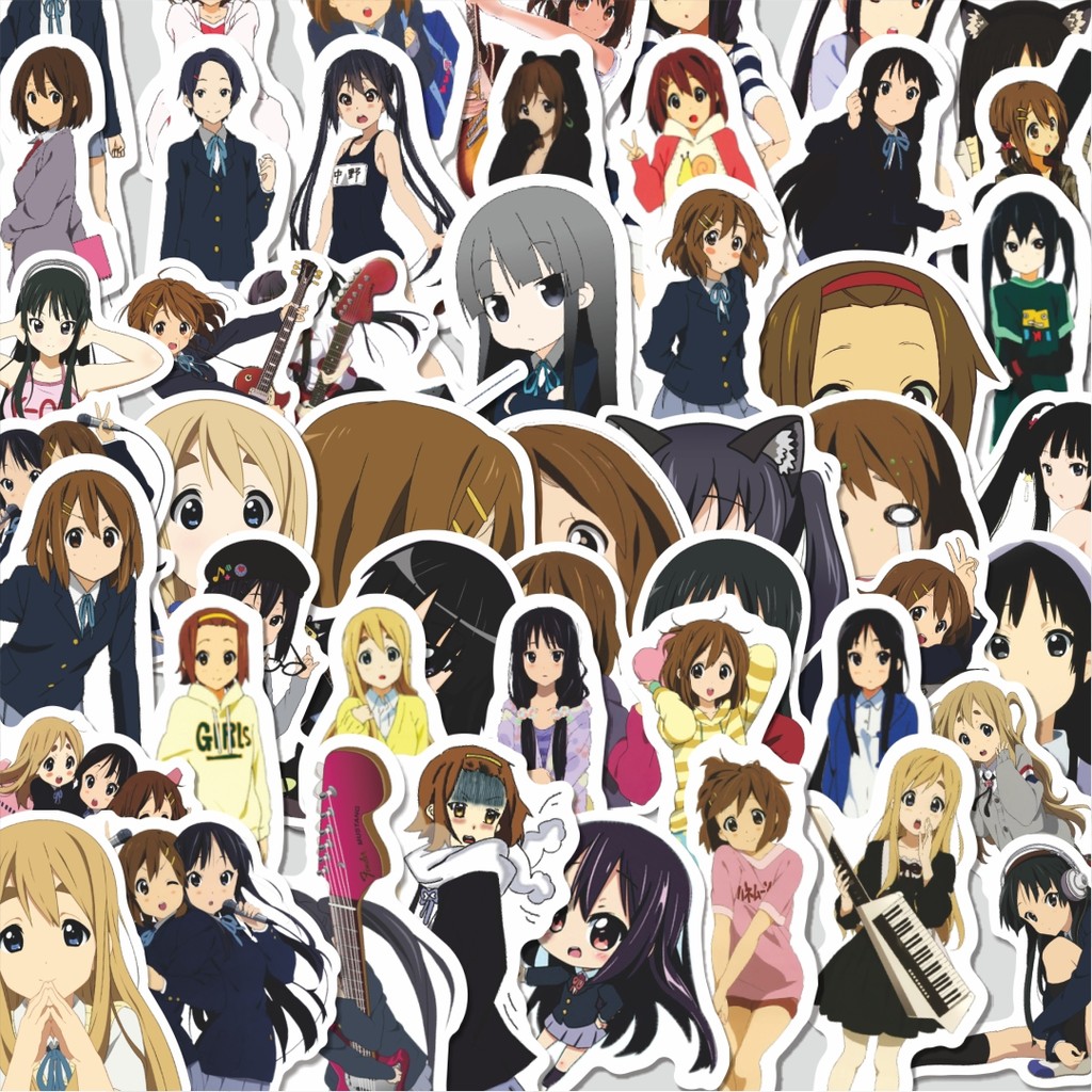 

Stiker Cutting Pack Sticker Anime K-On! Isi 100Pcs Series Aesthetic Lucu Keren Untuk Koper Bahan Vynil