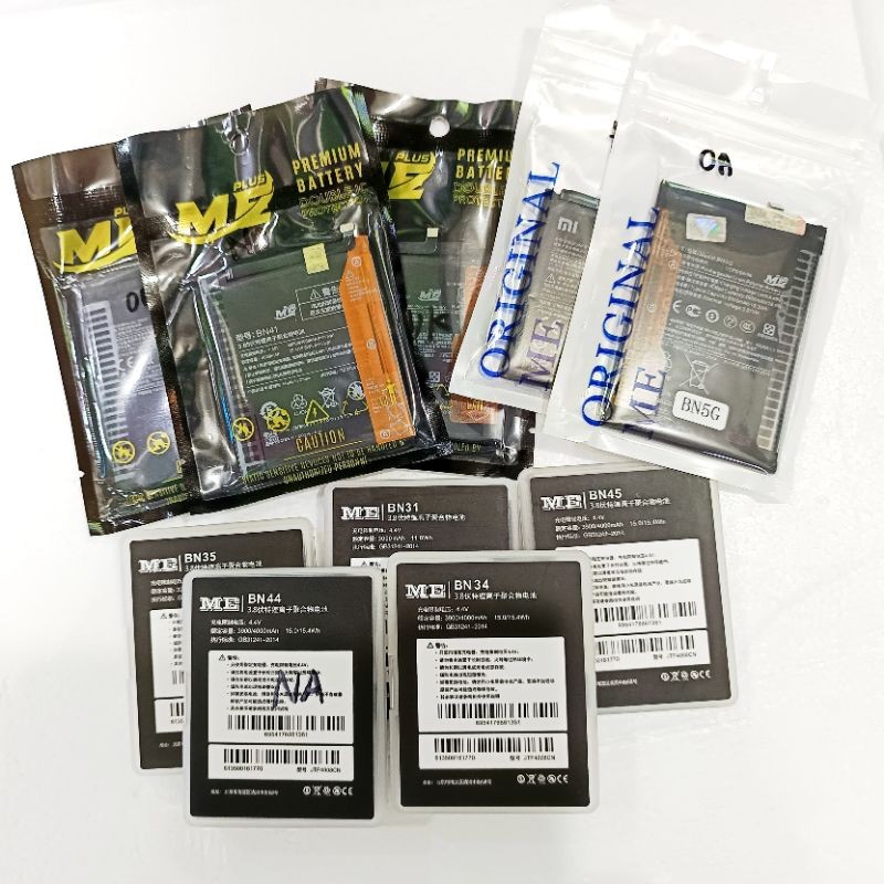 BATERAI ORI ME XIAOMI BM45 BM4J BM4E BN5G BM4Y BM4Q BP4K BN5D BN5J BN5K BM47 BM46 BN4A BN5A BN62 BN5
